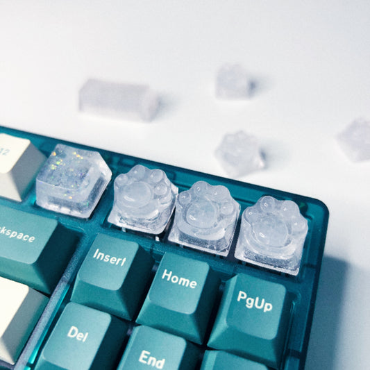 Paw or Glitter Keycaps
